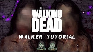 easy halloween sfx makeup / the walking dead zombie transformation