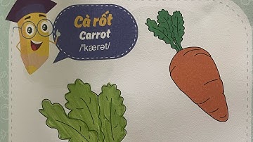 How to coloring a carrot| tô màu củ cà rốt