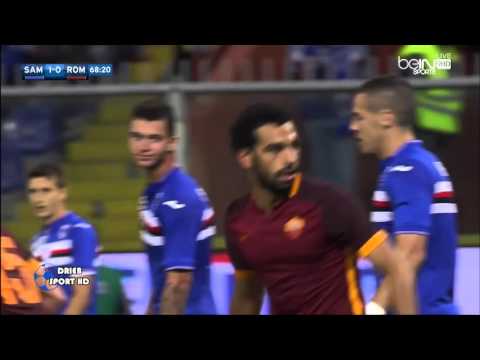 هدف محمد صلاح على سامبدوريا شاشة كاملة تعليق احمد الطيب HD 