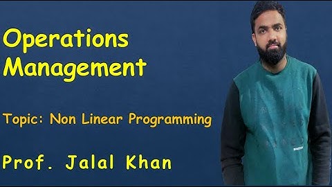 Dynamic Programming I Non Linear Programming Problem