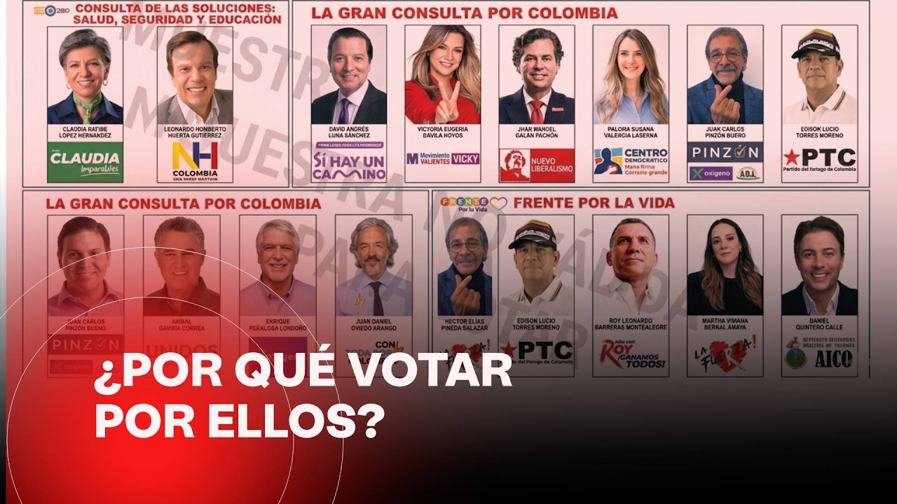 Candidatos a consultas explicaron en un minuto por qué votar por ellos el 8 de marzo