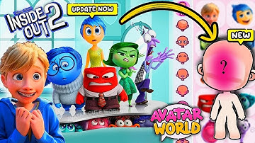 INSIDE OUT 2 in Avatar World! HOW MAKE ALL THE CHARACTERS IN AVATAR WORLD? DISGUST, ANGER, ENNUI,JOY