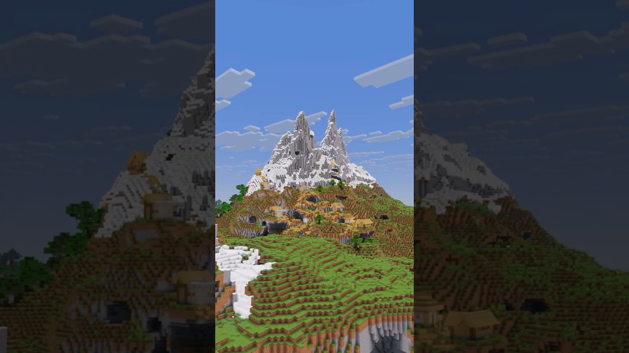 Minecraft Mountain Village Seed with a Hidden Igloo!