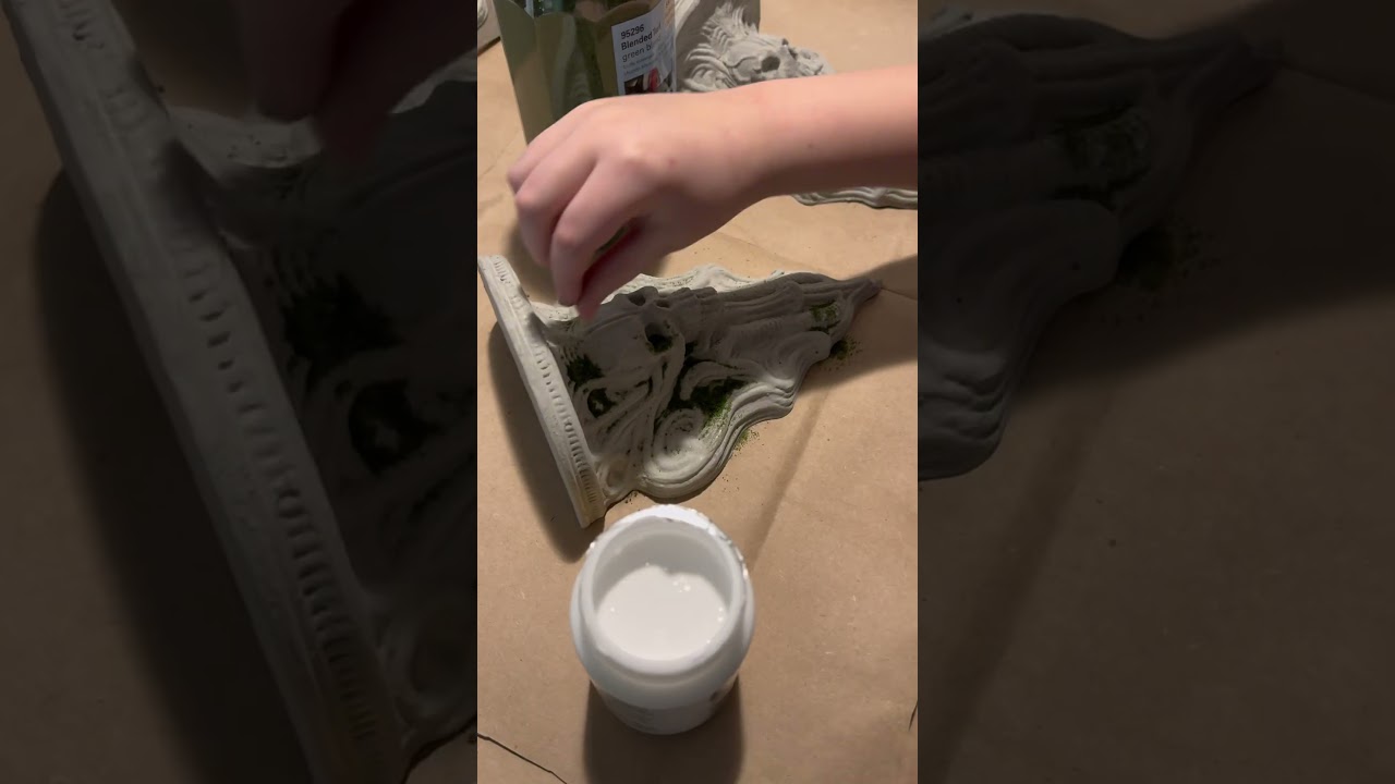 Turning 3-D prints into Concrete skull sconces with moss