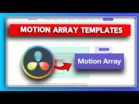 How to Use Motion Array Templates in Davinci Resolve (2024)