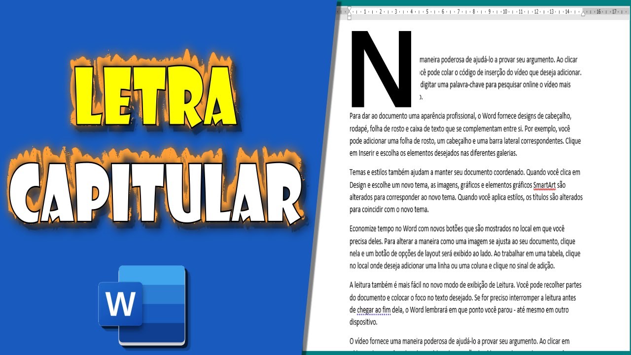 O Que é Letra Capitular No Word ICTEDU O Que é Letra Capitular No Word ICTEDU