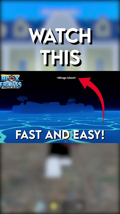 How to Find Mirage Island *Fast & Easy* ( Blox Fruits) #shorts #bloxfruits  #roblox 