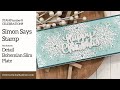 Simon Says Stamp | STAMPtember® | September 2021 | Detail Bohemian Slim Plate | A Winter Slimline!
