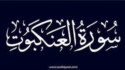 "سورة العنكبوت" بصوت فضيلة الشيخ حسن على محمد
