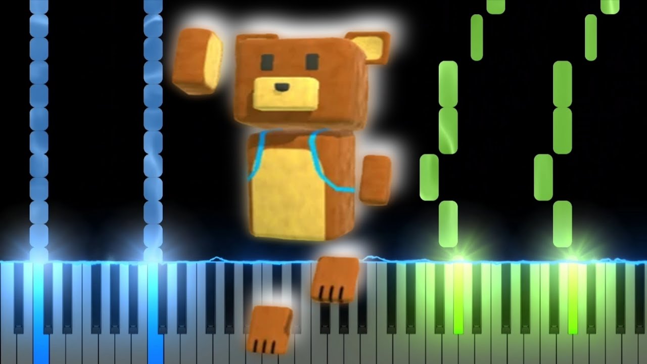 Bear Village/ Main Hub - Super Bear Adventure OST (Piano Tutorial)