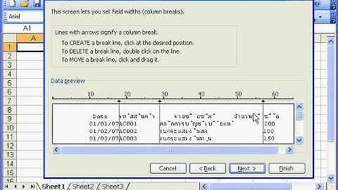 2.2.2 การเรียกไฟล์ CSV และ Fixed width