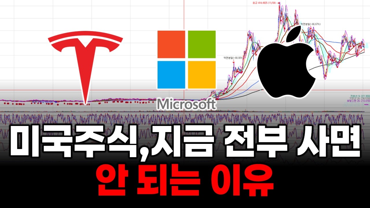 미국주식, 지금 전부 사면 안되는 이유 (애플 테슬라 마이크로소프트 아이렌