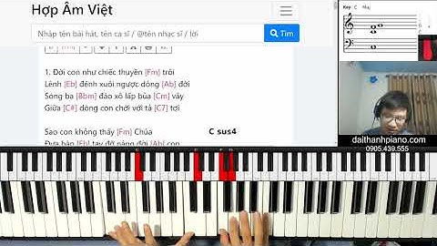 🎹 Học Intro Piano Thánh Ca - CHo Con Thấy Chúa - Piano Cover