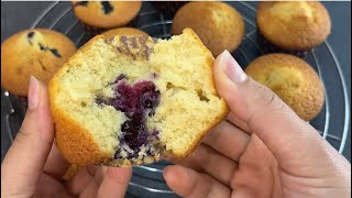 Muffins ❗️Cupcakes ❗️Comment faire des muffins aux myrtilles ❗️Recette facile