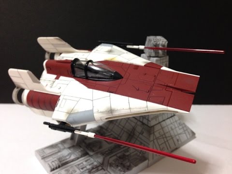 プラモ作成 1/72 Aウイング・スターファイター - YouTube