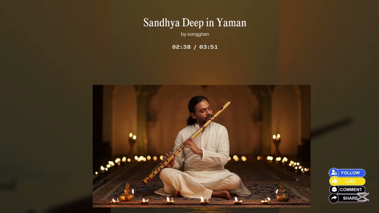 Raga Yaman – Evening Devotion | Ronu Majumdar | Calm & Meditative Flute #songghan 