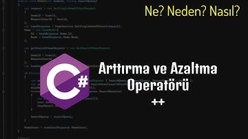 C# Arttırma (++) ve Azaltma (--) Operatörü