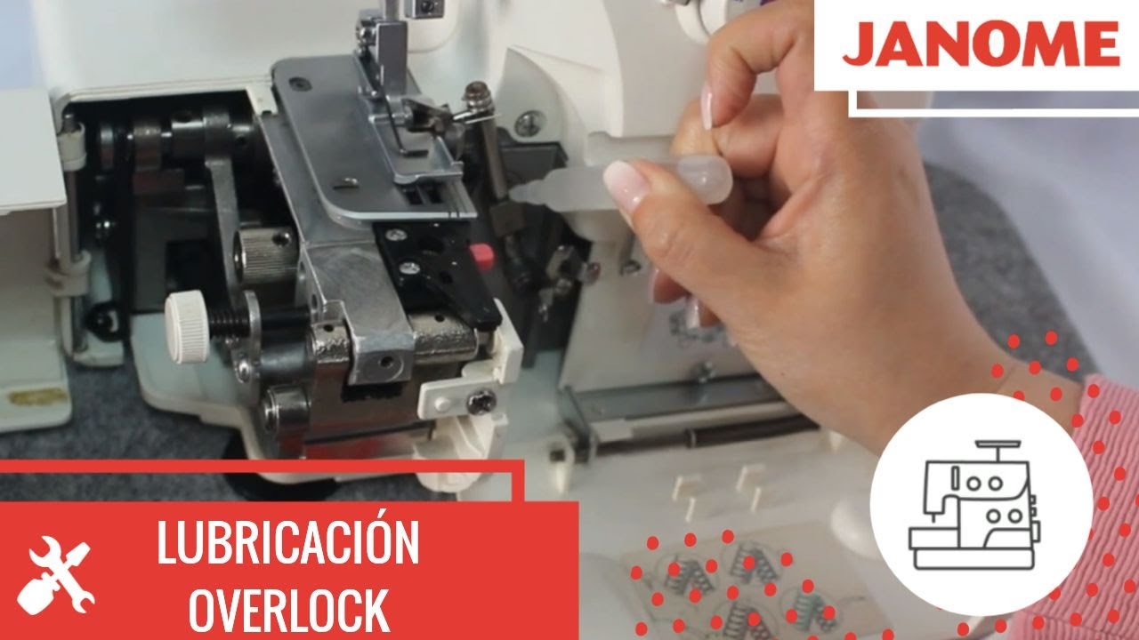 Lubricación Máquinas Overlock Janome