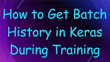 How to Get Batch History in Keras During Training