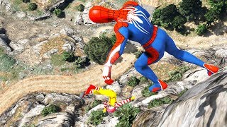 GTA 5 Crazy Mod CLIFF Jumps-Falls-Ragdolls [Euphoria physics | Funny Moments] screenshot 5