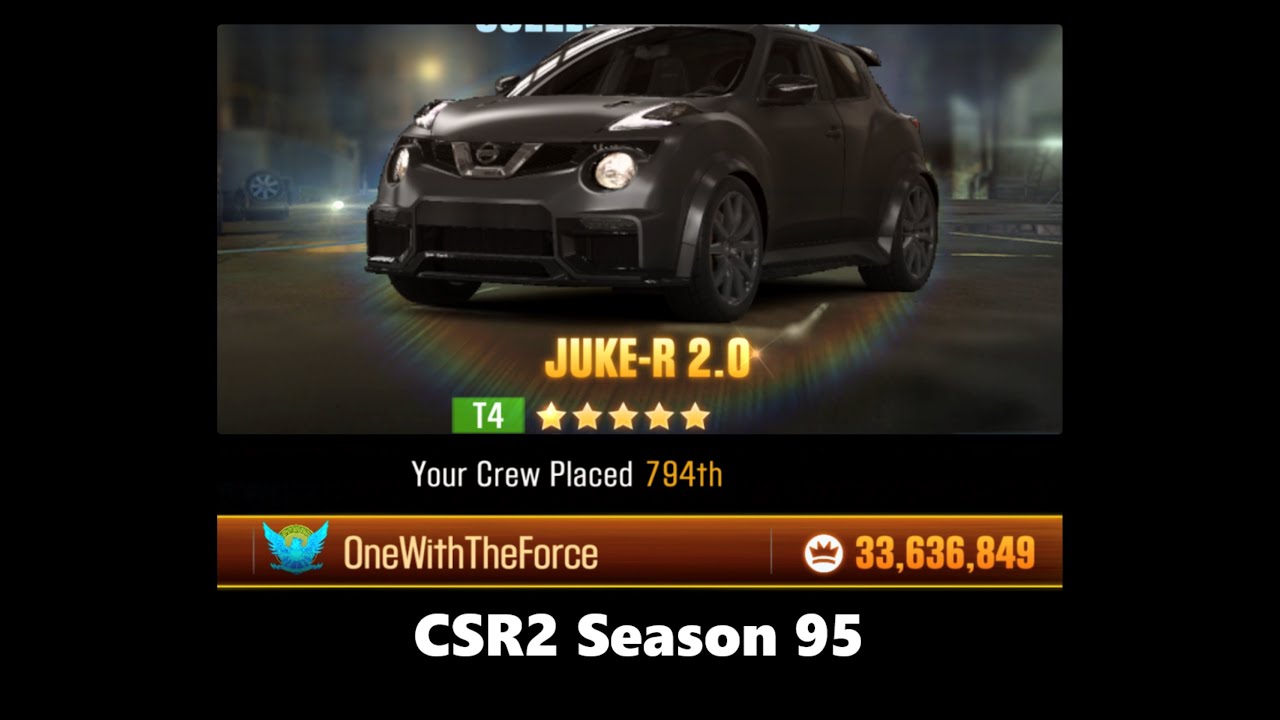 CSR2 Crew - OneWithTheForce - Season 95