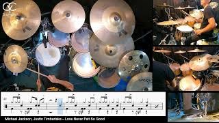Love Never Felt So Good  Michael Jackson  Drum Cover By Cyc cycdru  Score U0026 Sheet 
