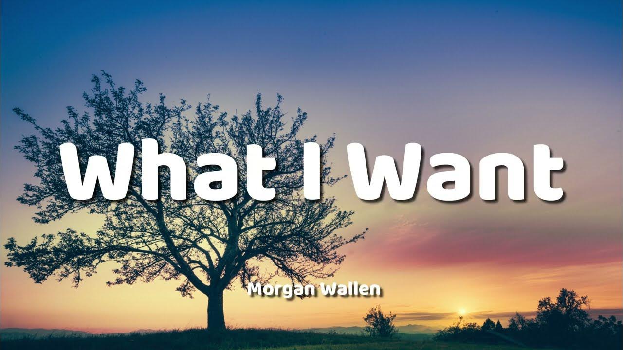 Morgan Wallen - What I Want (feat. Tate McRae) (Lyric Video) Morgan Wallen - What I Want (feat. Tate McRae) (Lyric Video)