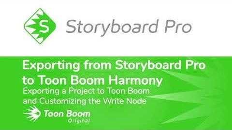 Exporting a Project to Toon Boom and Customizing the Write Node in Storyboard Pro