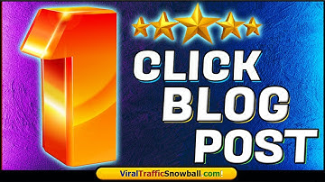 ONE CLICK BLOG POST REVIEW 🏆 1CLICK DEMO & BONUSES 🏆 BEST 1 CLICK BLOG POST REVIEWS AND TUTORIAL 🏆