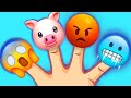 Emoji família dedo + mais Canções infantis e canções de ninar