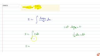 Integration Of Log X