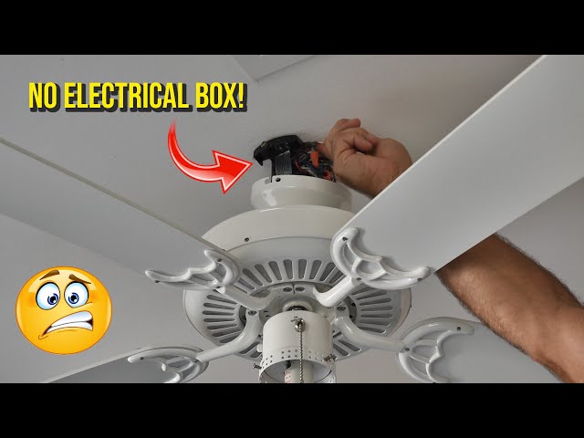 Ceiling Fan No Electrical Box How To