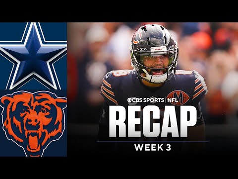 Caleb Williams 4 TDs help Bears DOMINATE Cowboys for first win of season | Game Recap