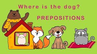 PREPOSITIONS OF PLACE SONG for children (in, on, under, behind, next to, in front of, between)