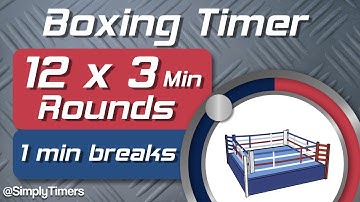 12 Round Boxing Match / Training Timer - 12 x 3min with 1 min Breaks