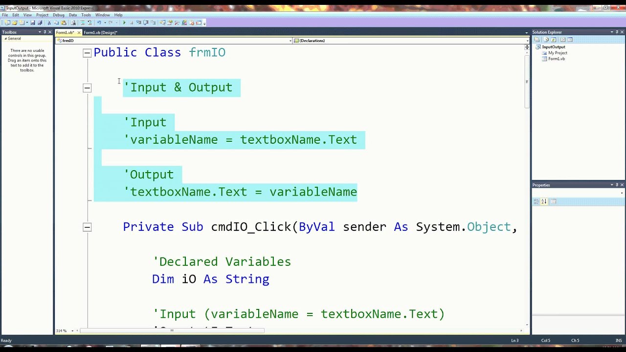 visual basic 2010 tutorial