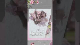 Blossoming Bliss: Exquisite 3D Video Invitations - Cherry Blossom Garden Theme in Blush Pink