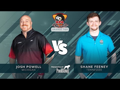 Shane Feeney VS Josh Powell  - 2022 APA 8-Ball Classic Finals - Orange Tier