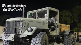 Major fender mod on War Turtle.