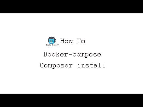 How to use docker composer install