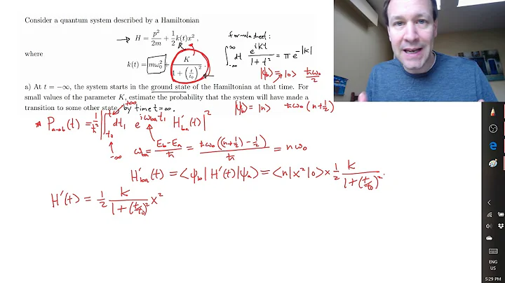 Time dependent perturbation theory example solution