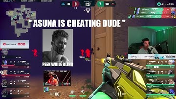 Tarik reacts to 100T Asuna INSANE ACE in VCT Americas against C9