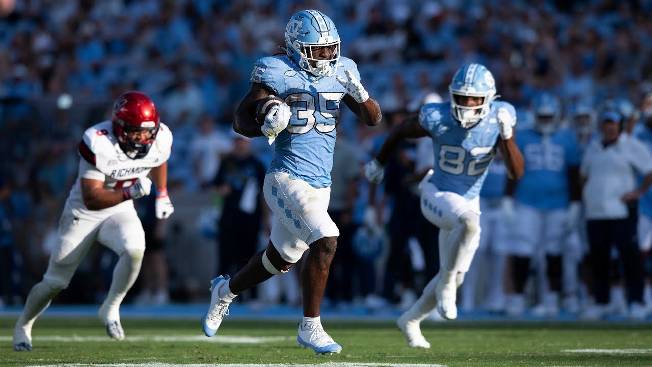 Video: UNC Football Overpowers Richmond, 41-6 - Highlights Video: UNC Football Overpowers Richmond, 41-6 - Highlights