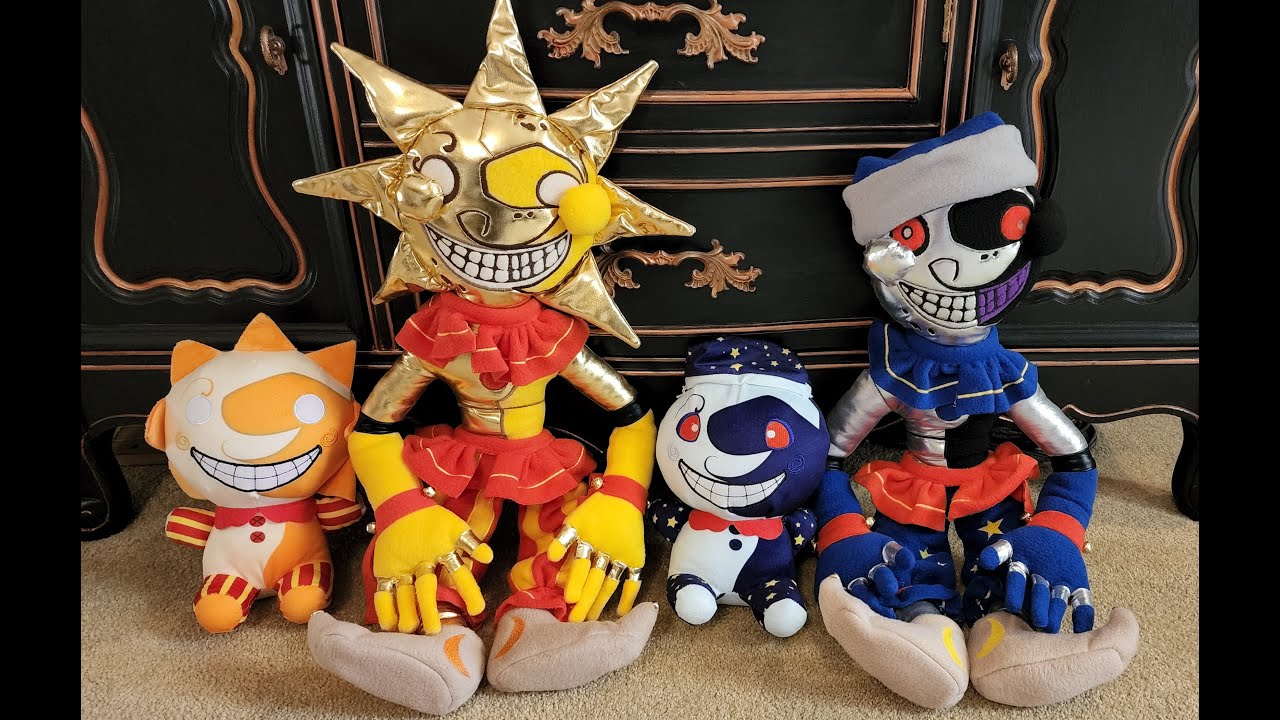 New Sundrop Moondrop FNAF Plush Toys Daycare Attendant Five Nights At Freddy's Foxy Freddy Stuffed Gift
