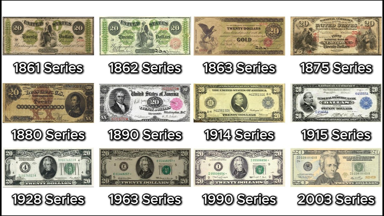 Every $20 Bill Ever Made: The Full History From Andrew Jackson to Lady Liberty Explained