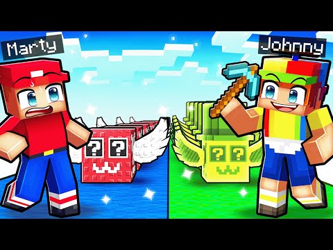 Playing a RADIOACTIVE BRAINROT LUCKY BLOCK RACE In Minecraft!