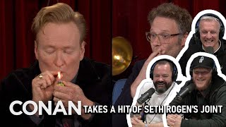 Conan Takes A Hit Of Seth Rogen’s Joint REACTION | OFFICE BLOKES REACT!!