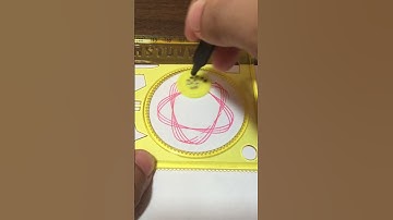 Simple Spirograph design Satisfying ASMR Video #shorts #ytshorts #spirograph #artwork #asmr