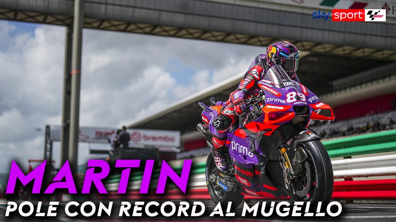 MotoGP al Mugello: pole con record di Martin al GP d'Italia - YouTube
