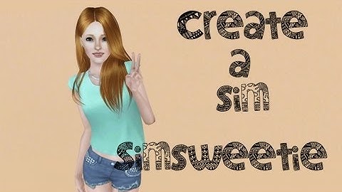 Sims 3: Create A Sim - My Simself (SimSweetie)